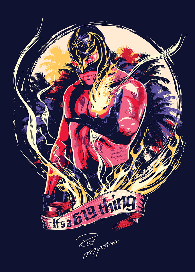 Rey Mysterio Illustration: 619 Thing
