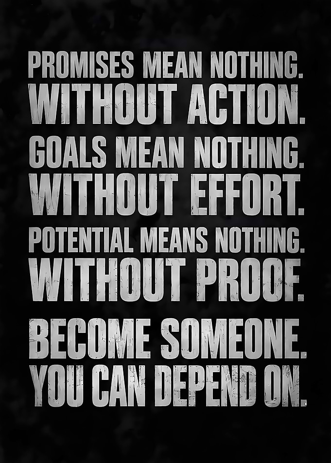 Become Someone Quote Motivational Wall Art
