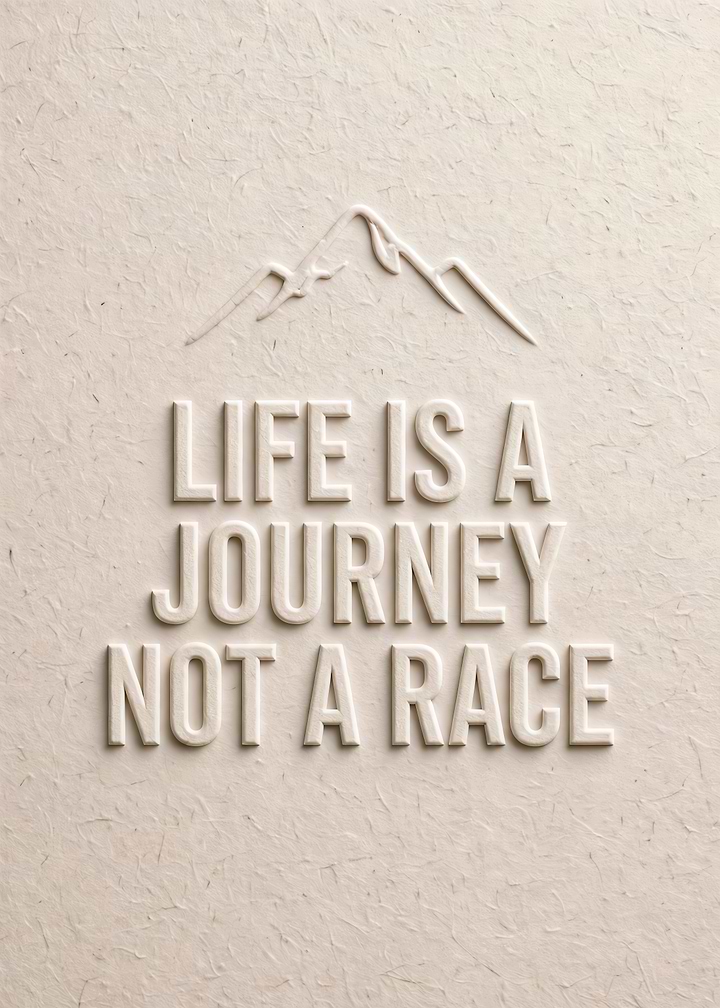 Life Is A Journey Quote Poster