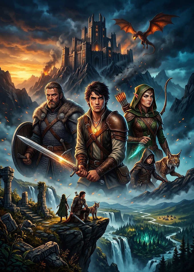 Fantasy Adventure Heroes Castle Art
