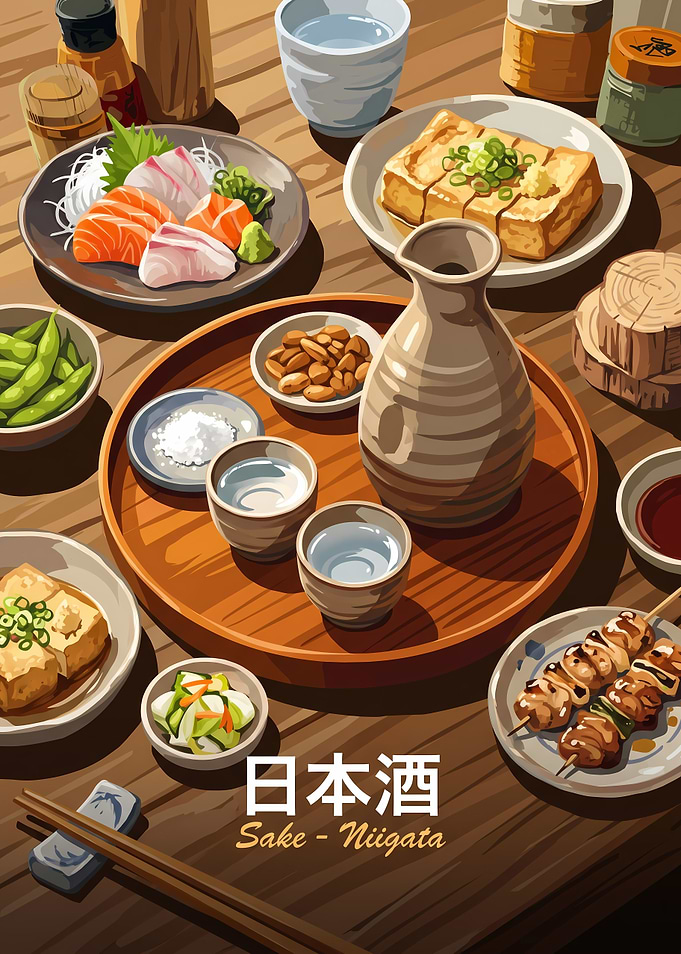 Traditional Japanese Sake and Izakaya Feast
