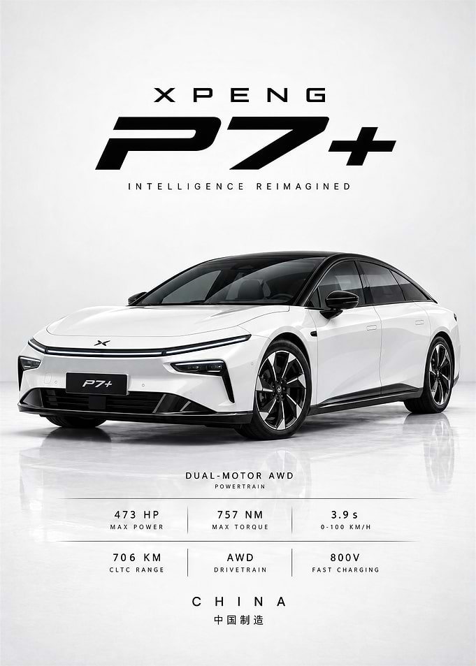 XPENG P7+ Electric Sedan