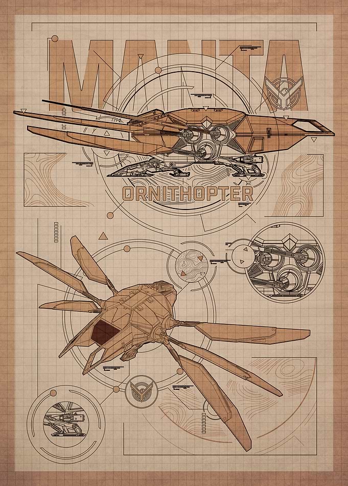 Manta Ornithopter – Technical Blueprint