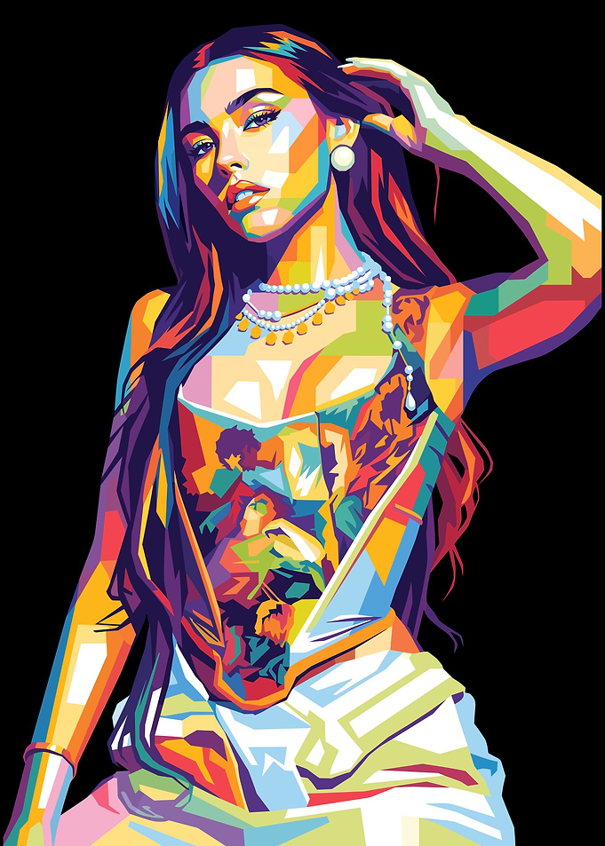 Madison Beer WPAP Pop Art Portrait