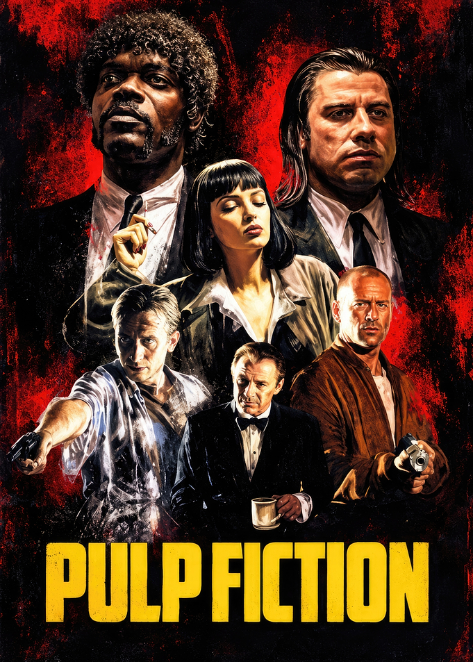 Pulp Fiction Movie Poster Art