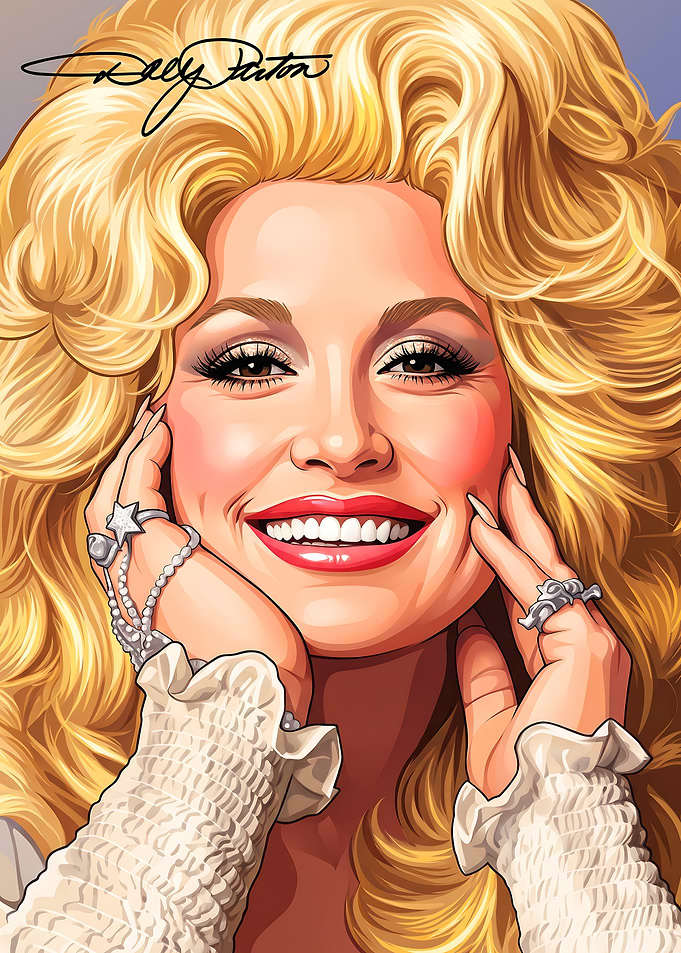 Dolly Parton Portrait Illustration