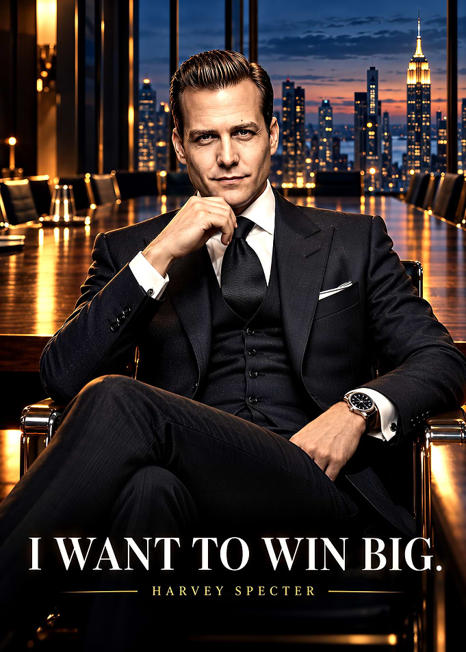 Harvey Specter Inspirational Office Poster