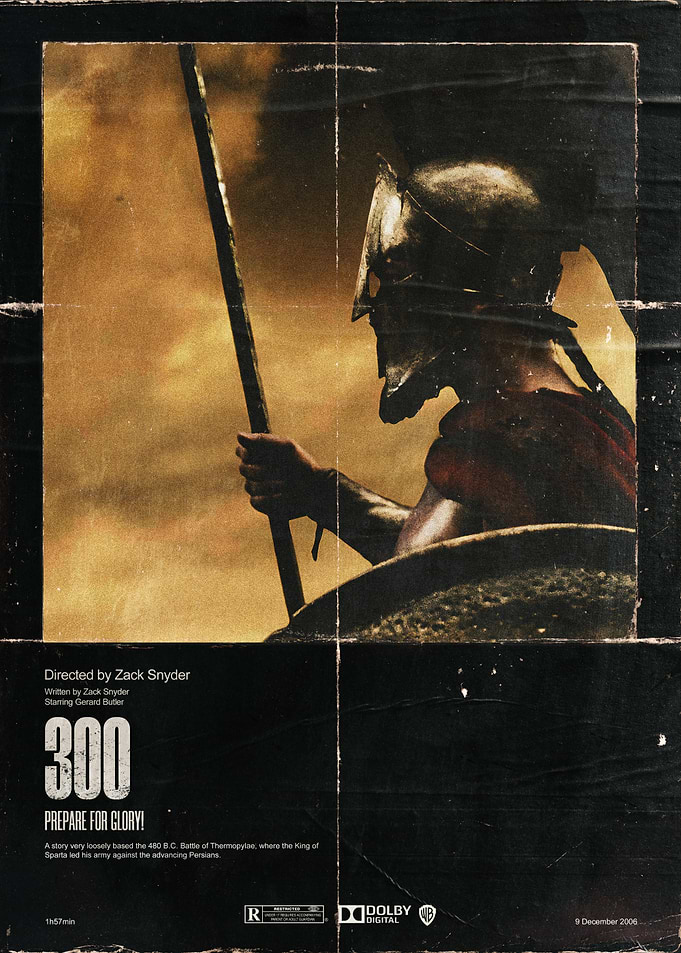 300 Movie Poster Spartan Warrior