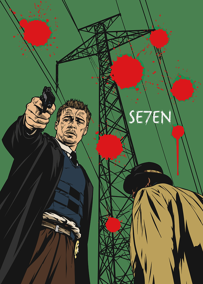 Se7en Movie Poster Illustration