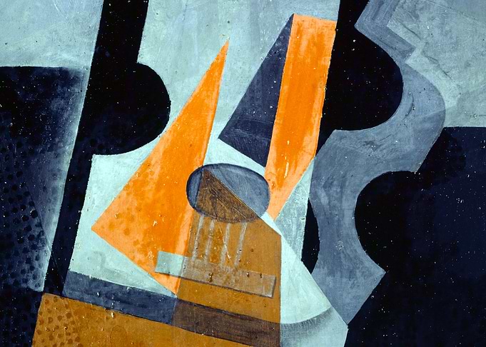 Still Life with Guitar Cubist Painting by Juan Gris