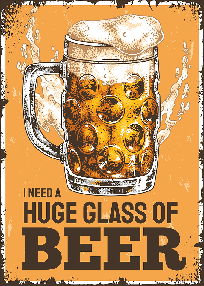 Vintage Style Beer Poster