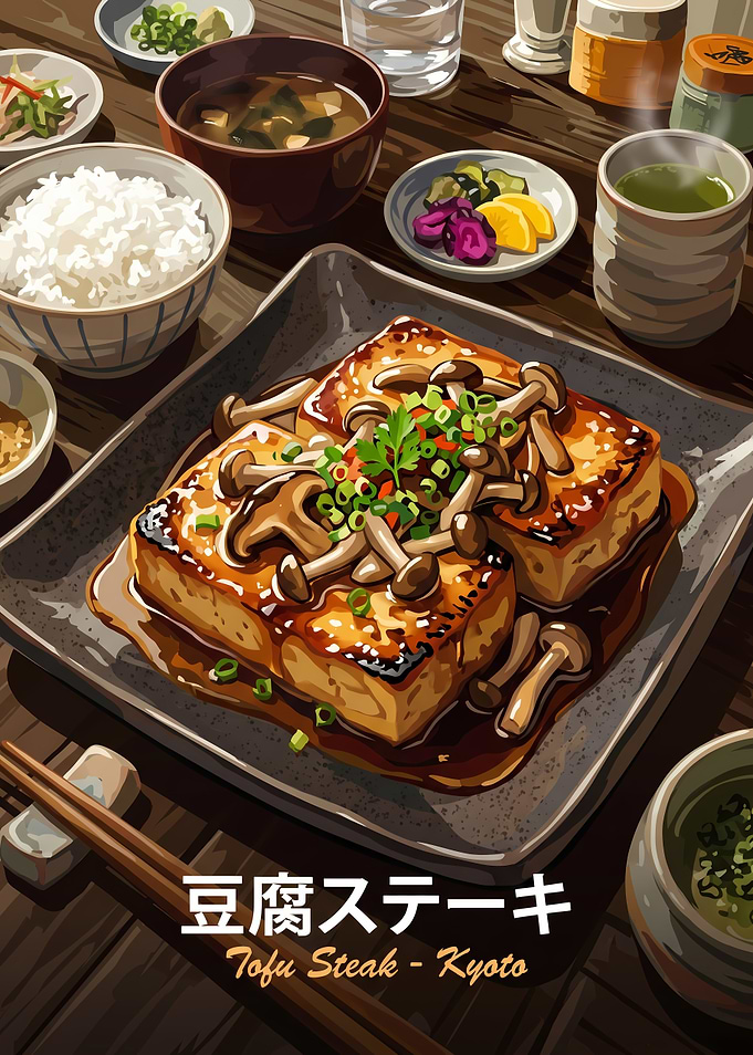 Tofu Steak Kyoto Japanese Meal