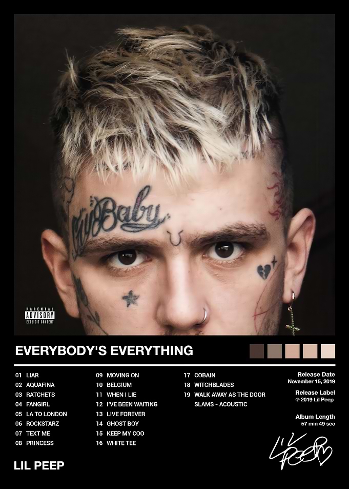 Lil Peep Everybody's Everything Album Poster