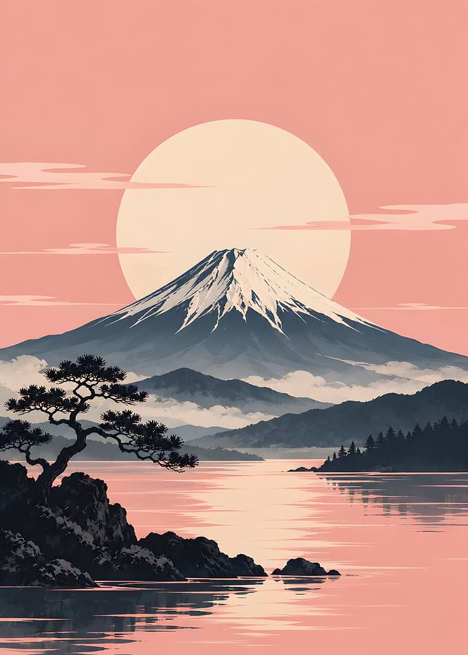 Mount Fuji Pink Serenity