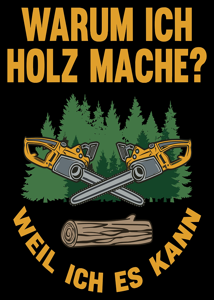 Lumberjack Chainsaw Woodworking Graphic Design