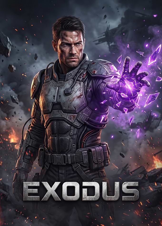Exodus Sci-Fi Soldier Poster