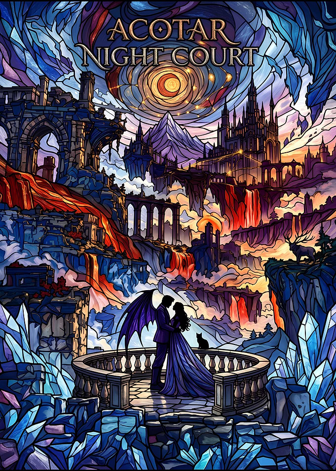 ACOTAR Night Court Stained Glass Art