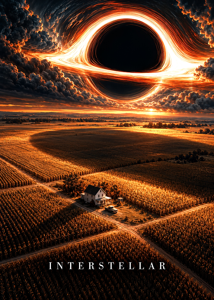 Interstellar Black Hole Farm Poster