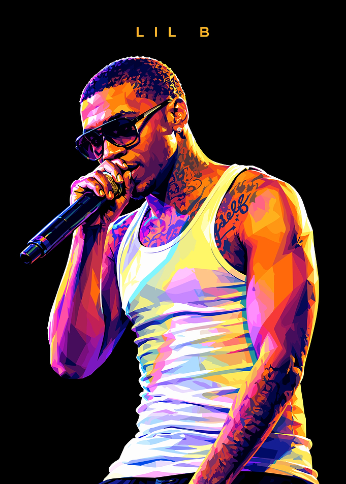 Lil B Pop Art Portrait