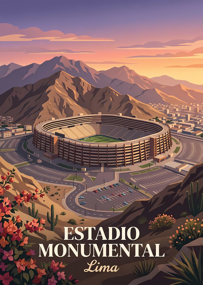 Estadio Monumental Lima Poster