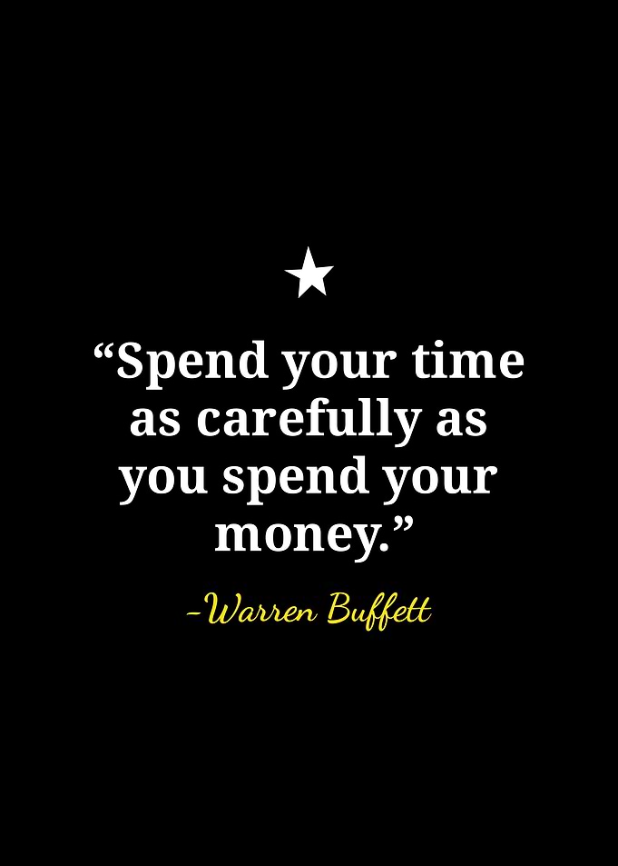 Warren Buffett Inspirational Quote Poster