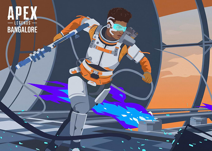 Apex Legends Bangalore Character Art