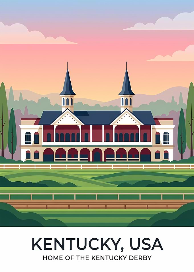 Kentucky Derby Churchill Downs Poster