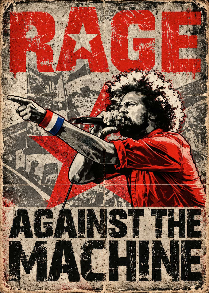 Rage Against the Machine Zack de la Rocha Poster