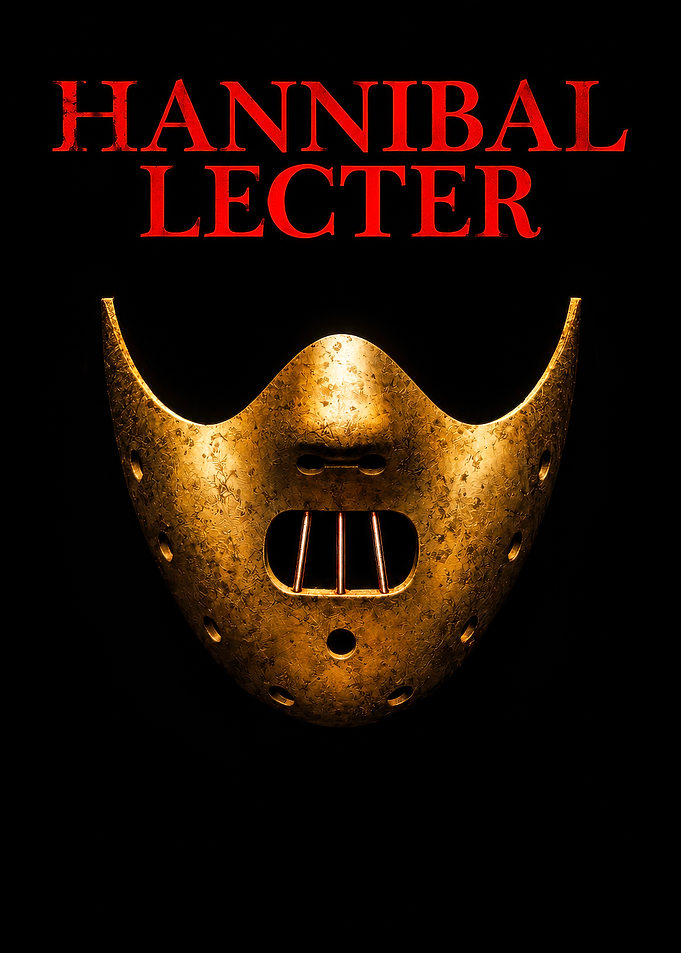 Hannibal Lecter Golden Mask Poster