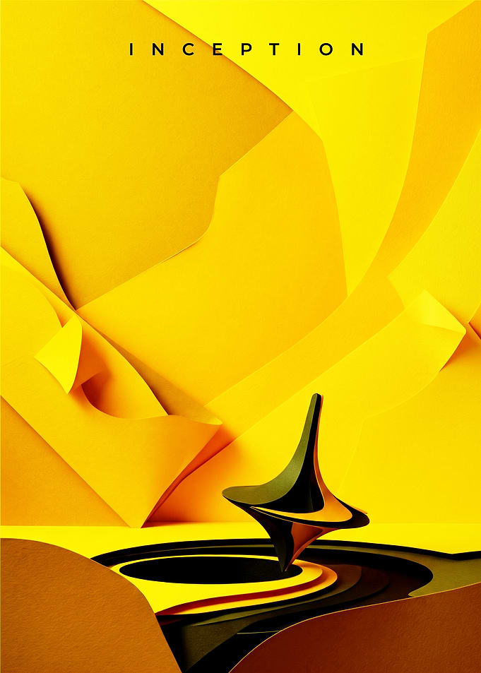 Minimalist Inception Movie Poster