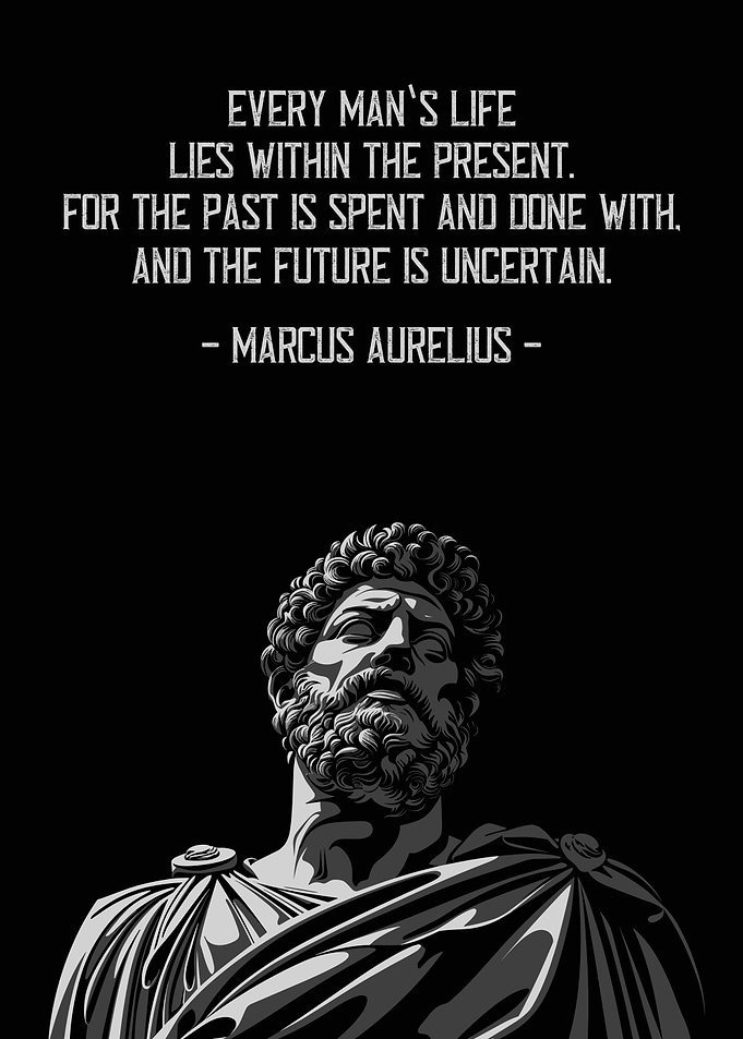 Marcus Aurelius Stoic Quote Poster