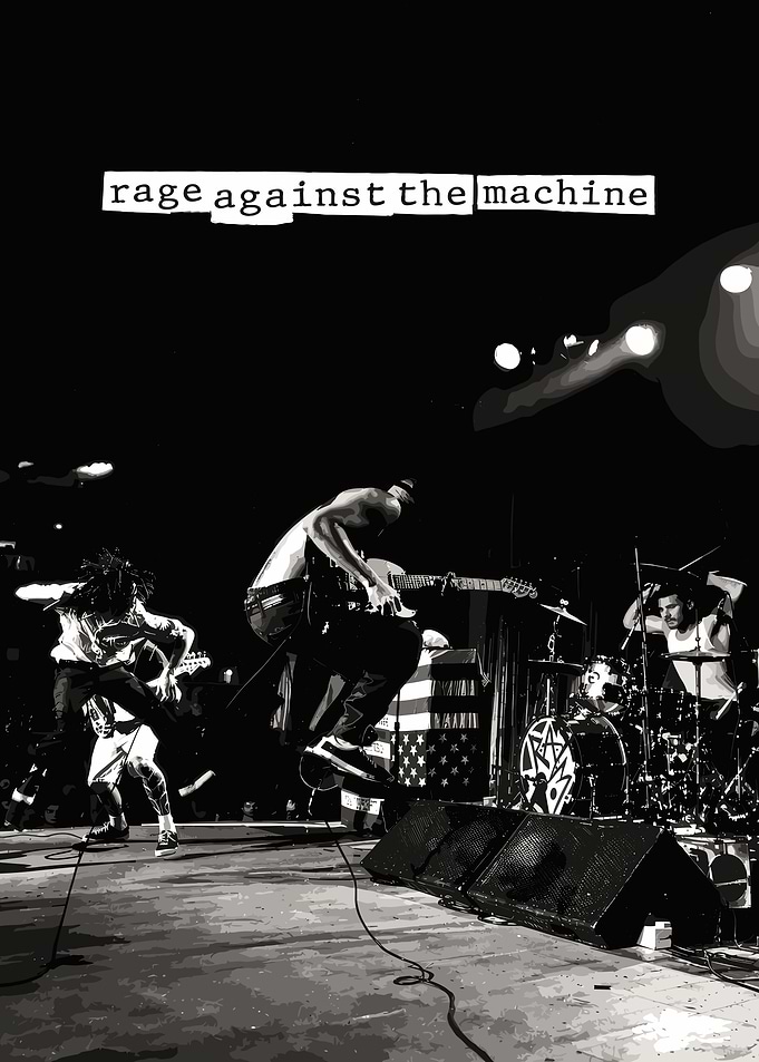 Rage Against the Machine Concert Poster