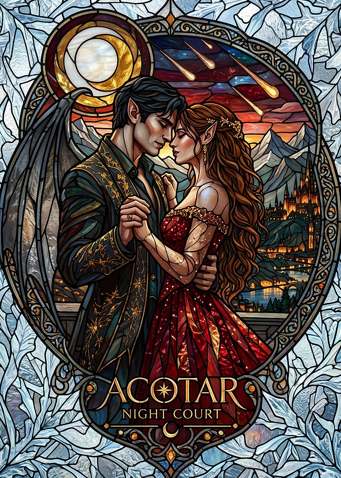 ACOTAR Night Court Stained Glass Art