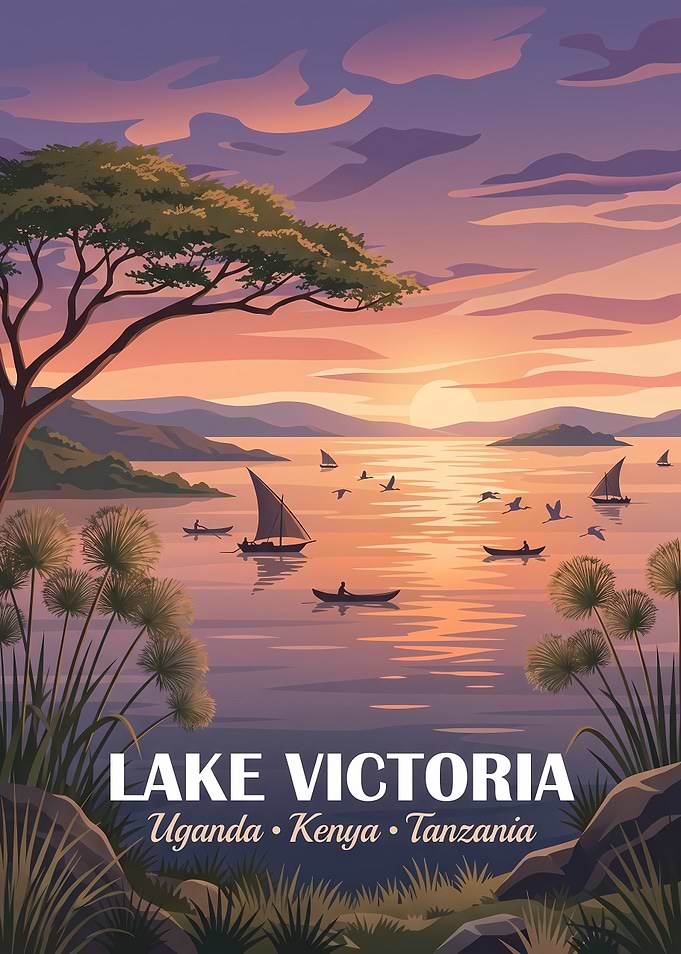 Lake Victoria Travel Poster