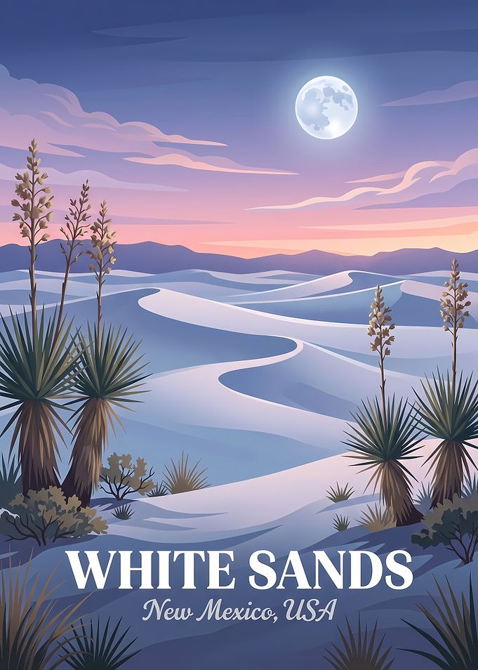 White Sands National Park Poster