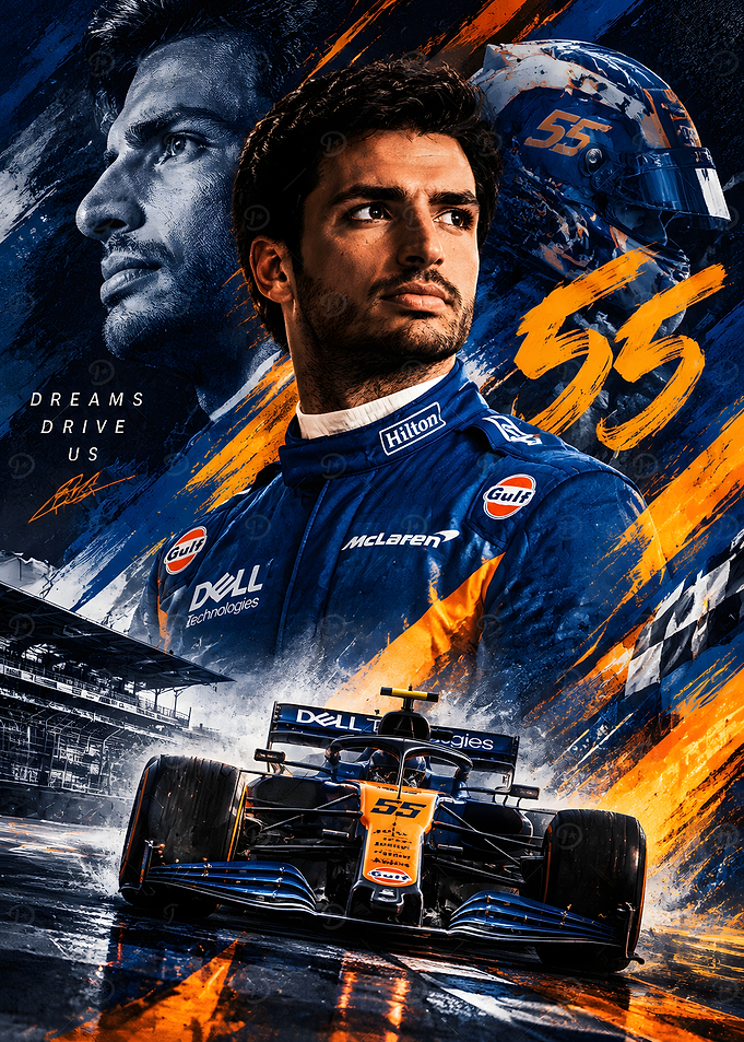 Carlos Sainz McLaren F1 Poster