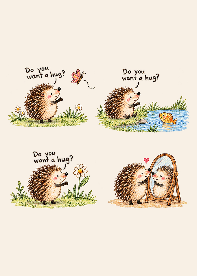 Hedgar the Hedgehog – Do You Want a Hug?