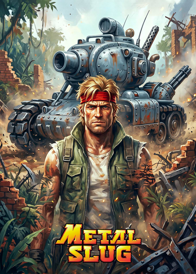 Metal Slug Soldier and Tank Poster