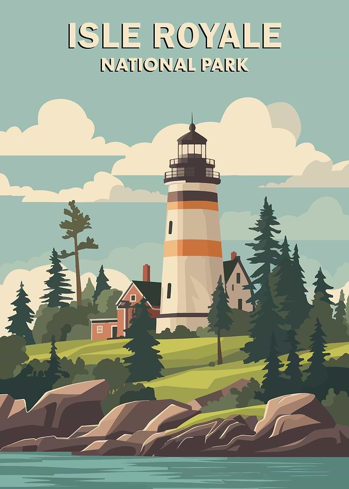 Isle Royale National Park Poster