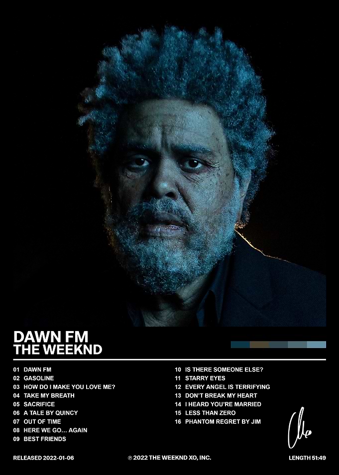 The Weeknd Dawn FM Album Poster