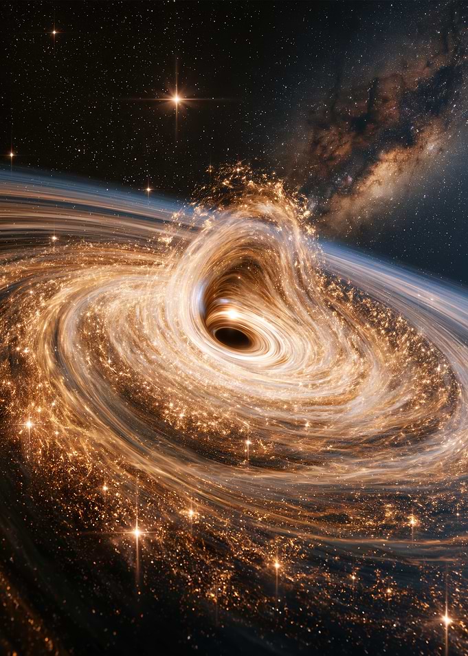 Stunning Black Hole Accretion Disk