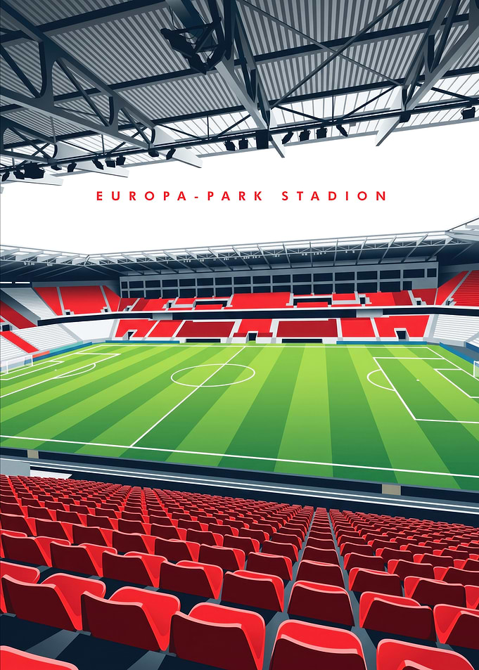 Europa-Park Stadion Soccer Field Illustration