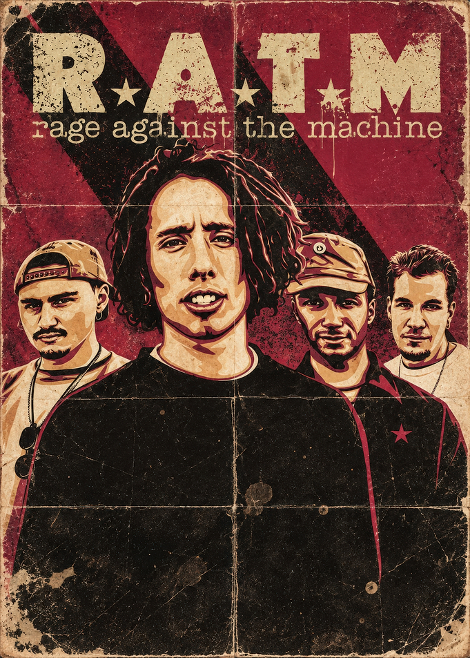 Rage Against the Machine Band Poster
