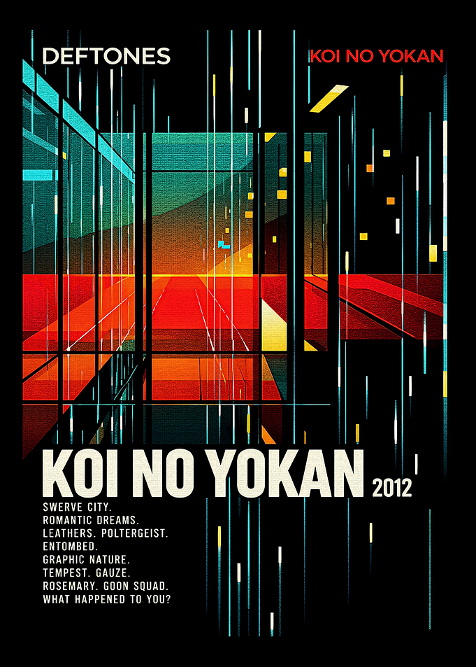 Deftones Koi No Yokan Album Poster