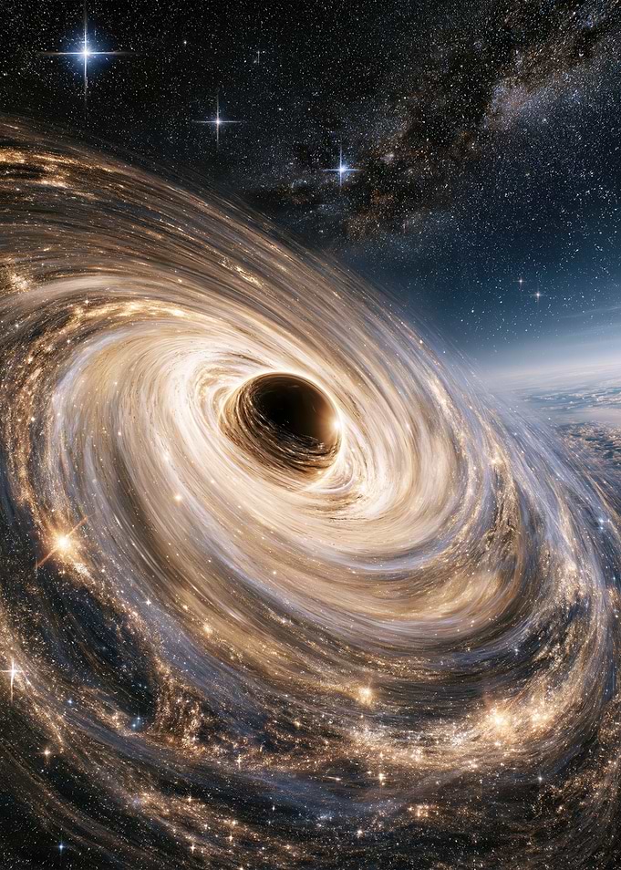 Majestic Black Hole Accretion Disk