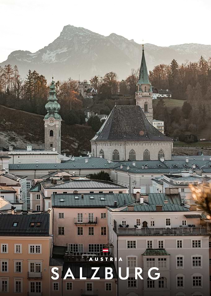 Salzburg Austria Cityscape View
