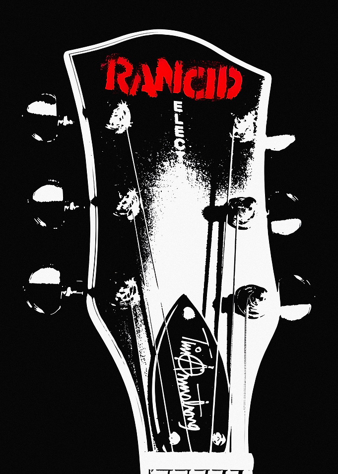Rancid Tim Armstrong Guitar Headstock Graphic