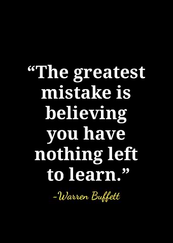 Warren Buffett Inspirational Quote Poster