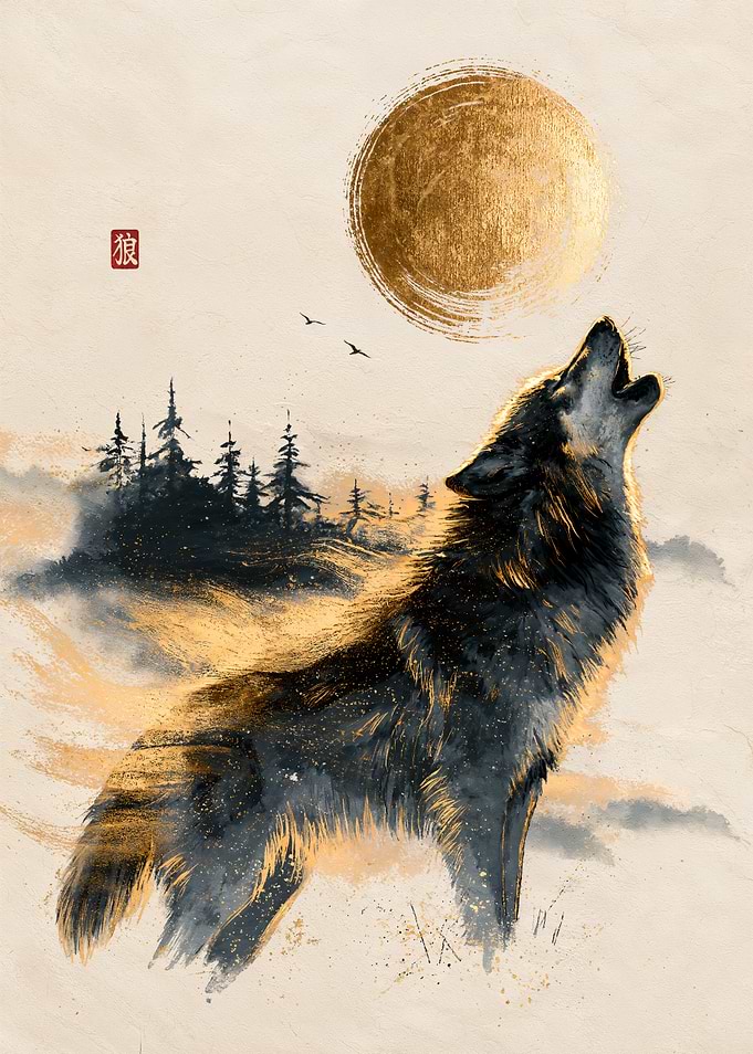 Wolf Song Over the Pines