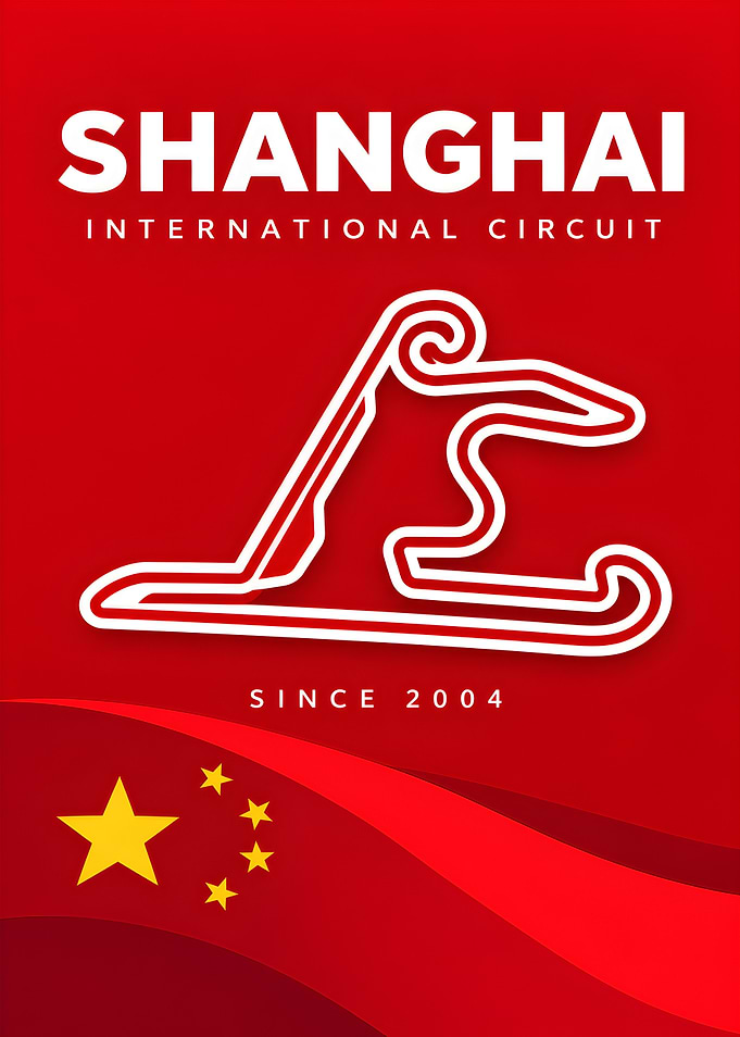 Shanghai International Circuit Track Poster